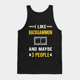 3 People Backgammon Tank Top